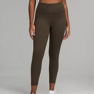 Lululemon Wunder Train Tight Length 25 Olive Green